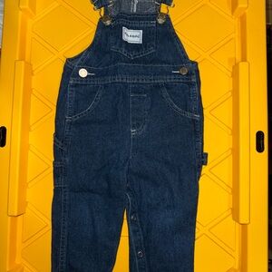 Peek- a- babe vintage Dark Blue Denim Overalls with Front Pocket